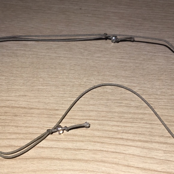 Adjustable blue ball necklace - Picture 2 of 3